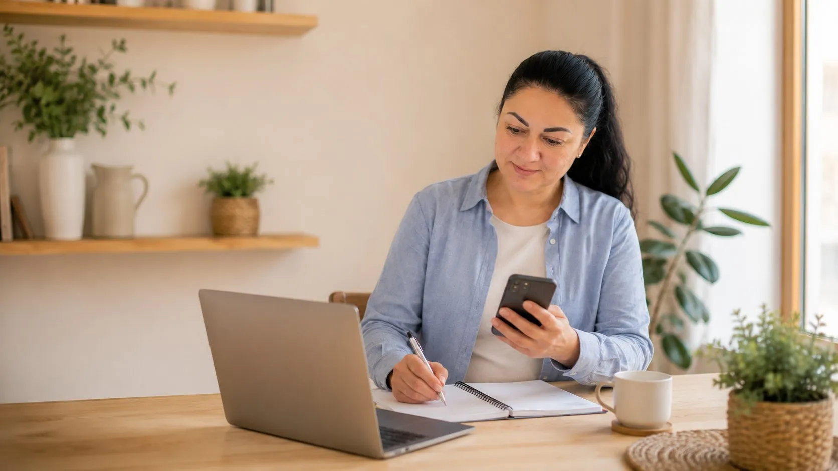 Alina — receiving the task in messenger
