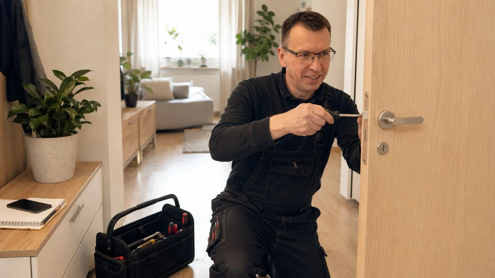 Slava — carrying out work at the property